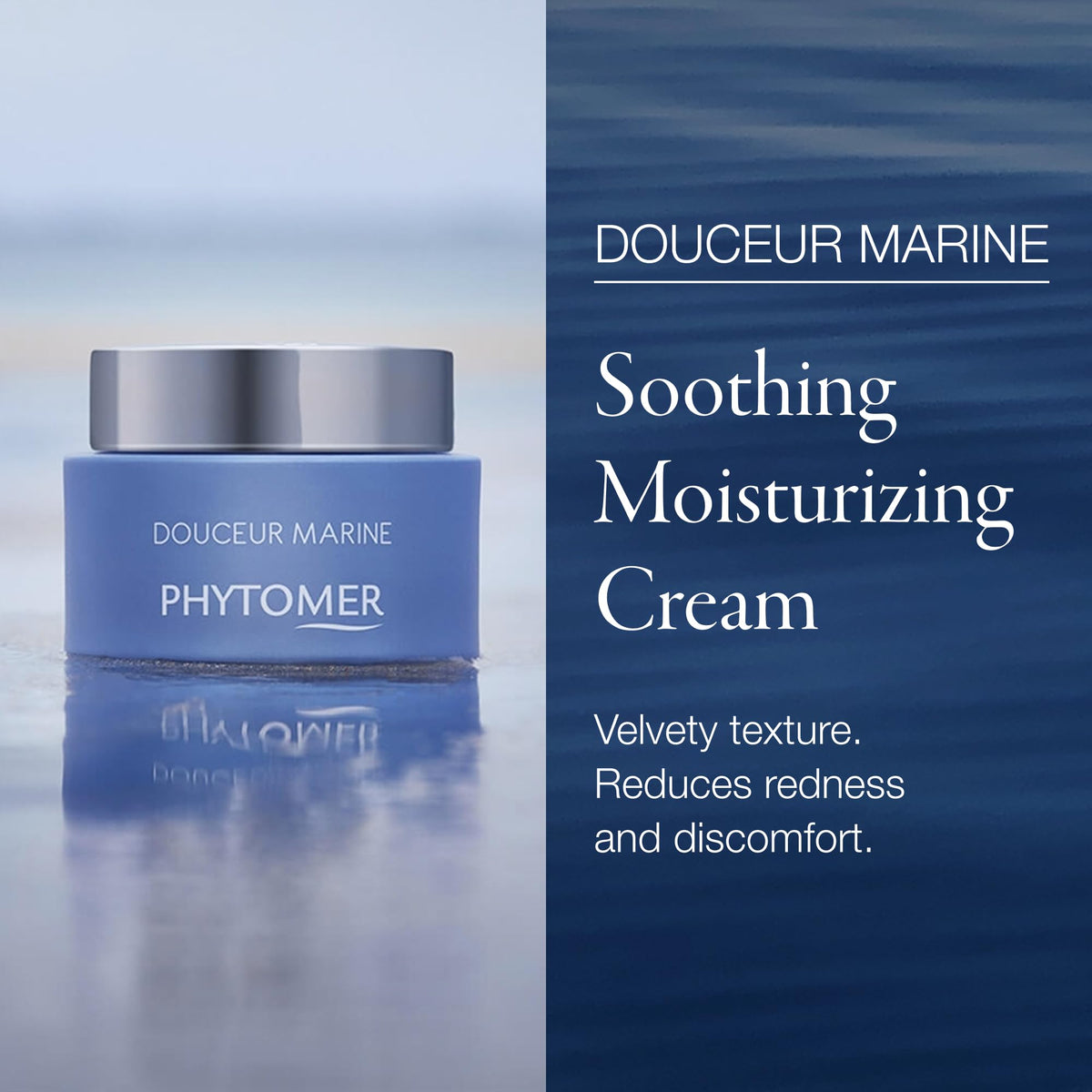 Phytomer cream texture close-up illustrating smooth, lightweight hydration
