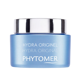Phytomer front jar showing product packaging and clear labeling benefit hydration