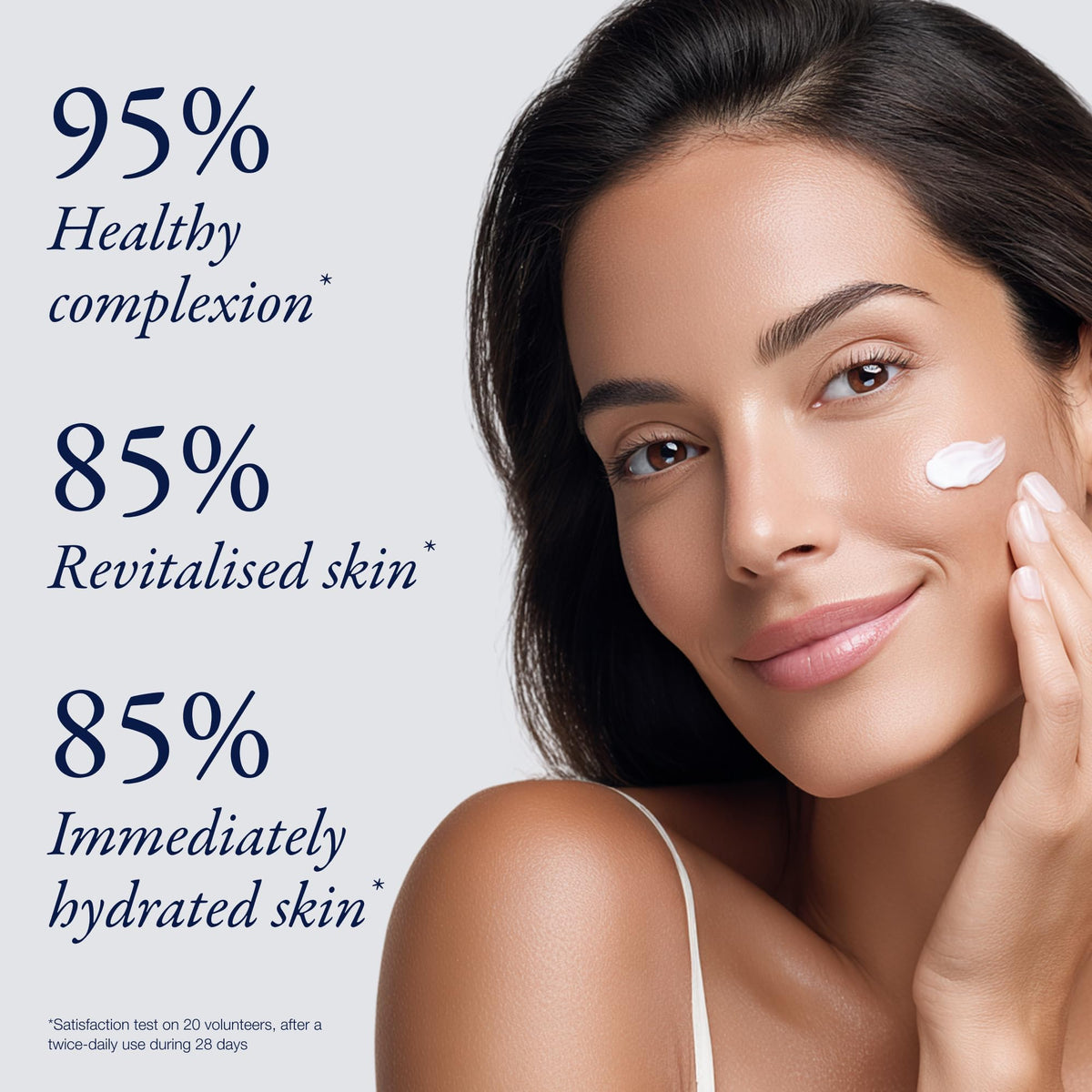 Phytomer cream being applied on hand, demonstrates quick absorption benefit