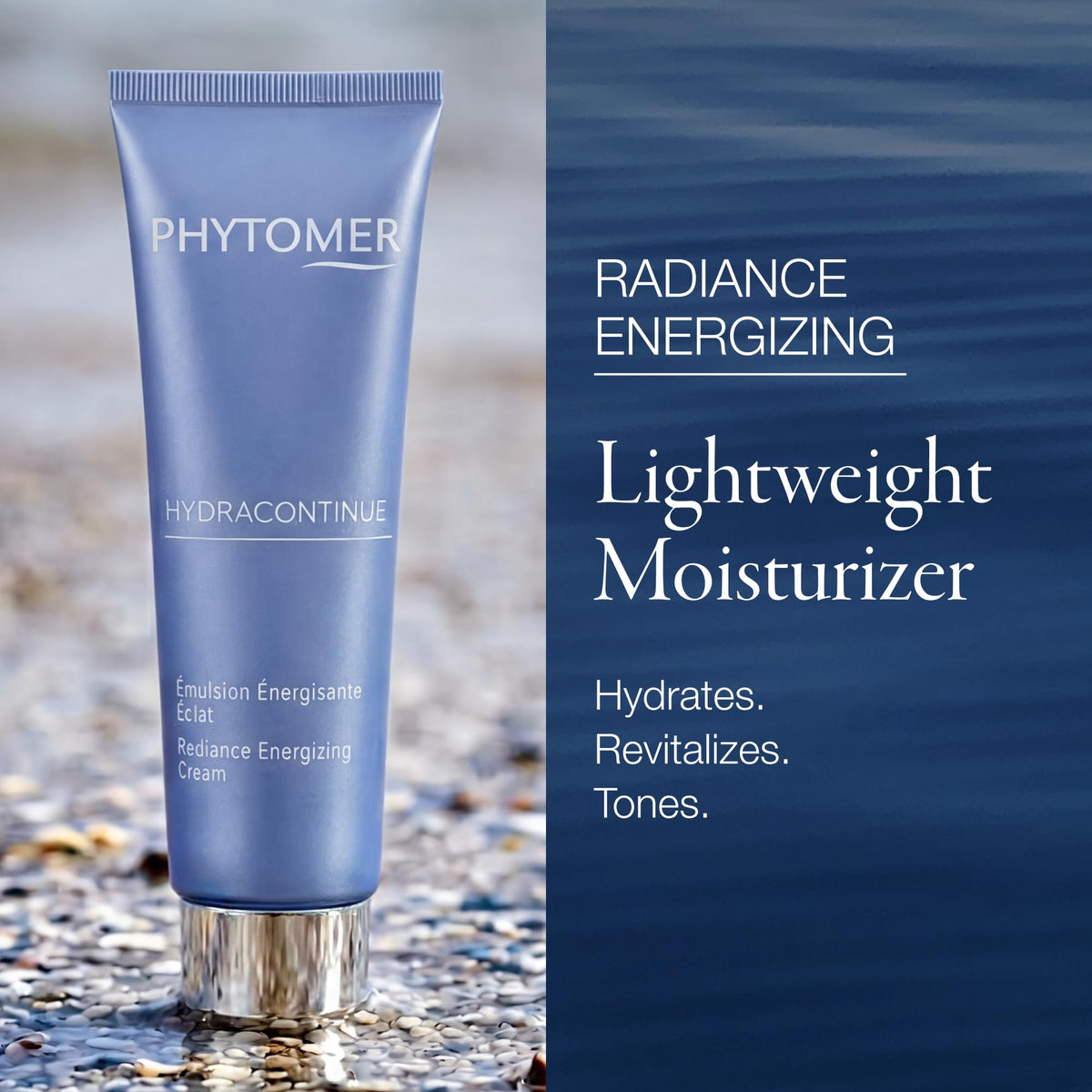 Phytomer open jar texture close-up, reveals smooth velvety cream benefit