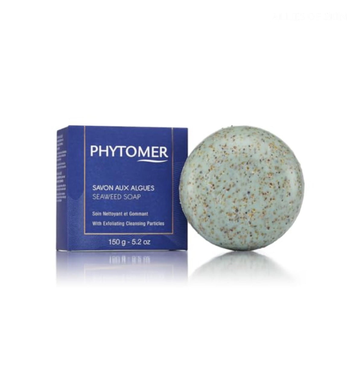 phytomer soap front packaging showing bar and label, clear product identity benefit
