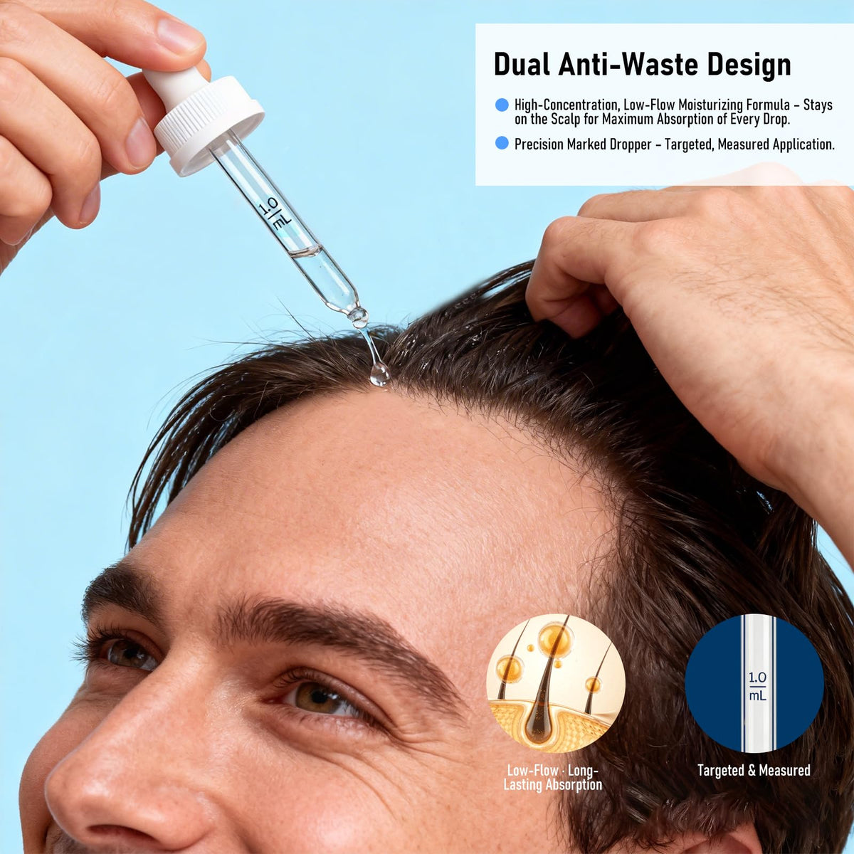 PickClub used on beard area demonstrating focused daily beard support