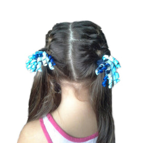 PIDOUDOU korker bow next to ruler showing 8cm x 6cm size for accurate scale and easy styling