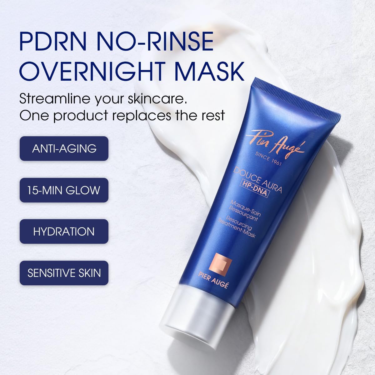 pier augé open jar showing creamy texture and quick absorption benefit