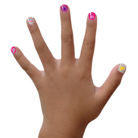 Piggy Paint brush detail showing glitter polish texture for easy application