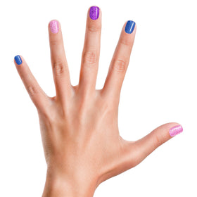 Piggy Paint glitter polish close-up texture highlighting sparkle and smooth finish