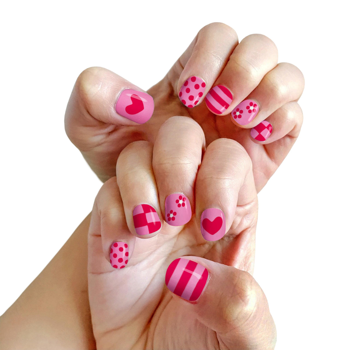Close-up of Piggy Paint polished nail showing durable glossy finish