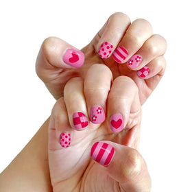 Close-up of Piggy Paint polished nail showing durable glossy finish