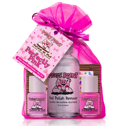 Piggy Paint front packaging showing set contents and safe formula benefits