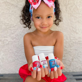 Piggy Paint ingredients label closeup confirming non-toxic water-based formula