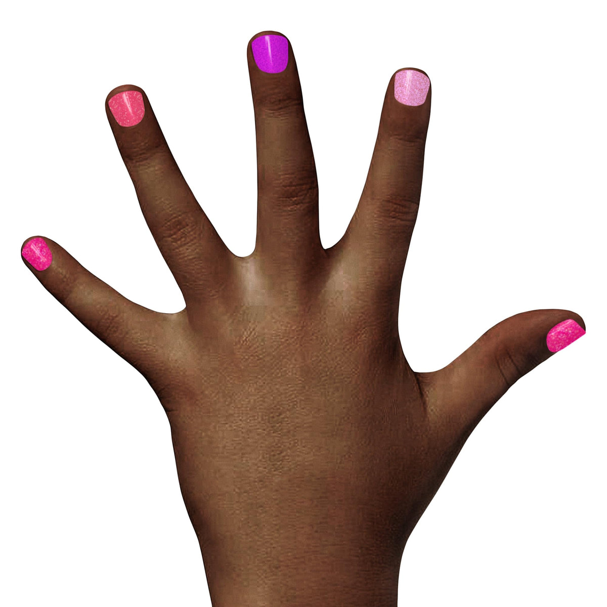 Child applying Piggy Paint polish demonstrating easy use and low-odor safety