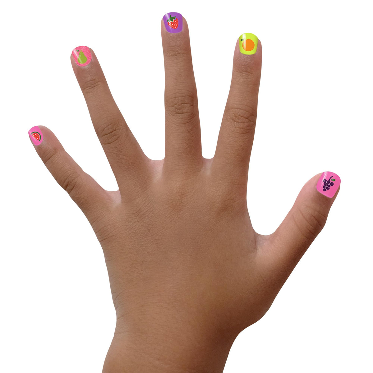 Piggy Paint 3-D nail art sheet close-up highlighting decorative accents