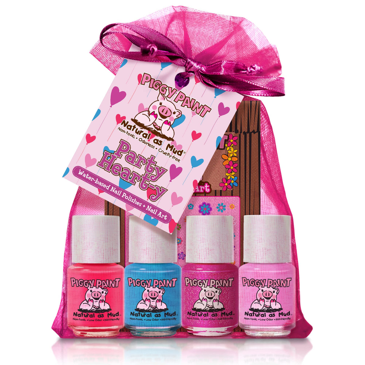 Piggy Paint front packaging showing safe kids polish and gift set benefits
