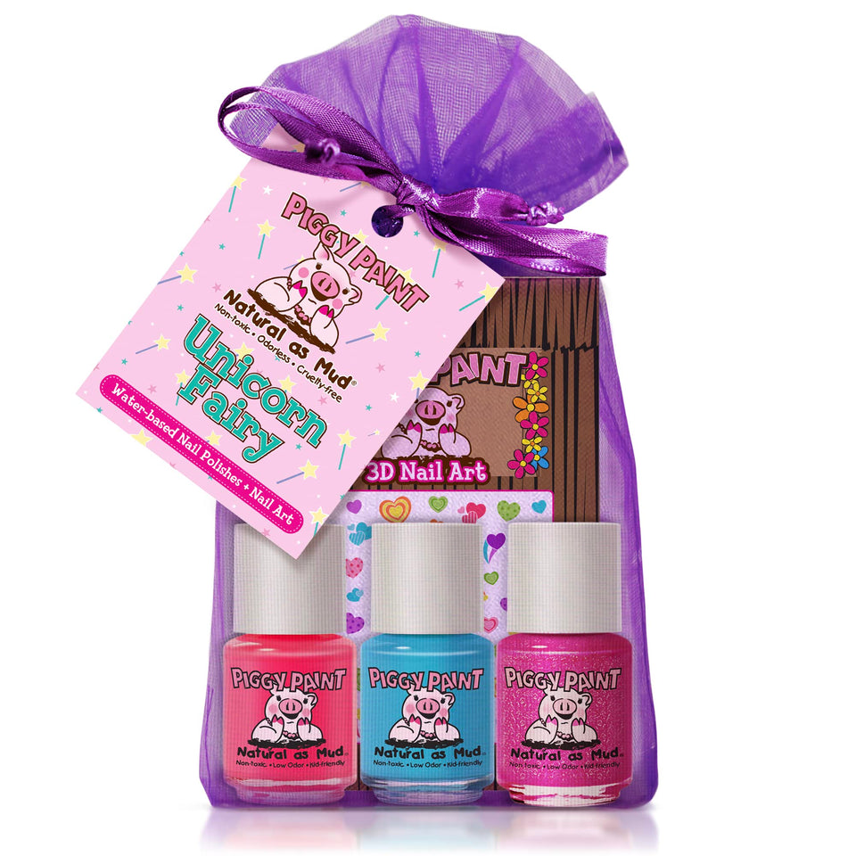 Piggy Paint front packaging showing Unicorn Fairy set and playful colors
