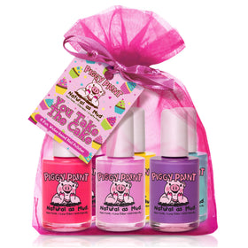 Piggy Paint front packaging showing six safe polishes and kid-friendly design