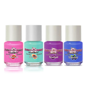 Piggy Paint bottle close-up highlighting smooth water-based polish finish