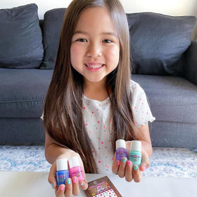Piggy Paint ingredients label close-up emphasizing non-toxic formulation