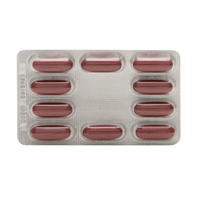 Close-up of Pilexil capsules texture highlighting formulation consistency and quality