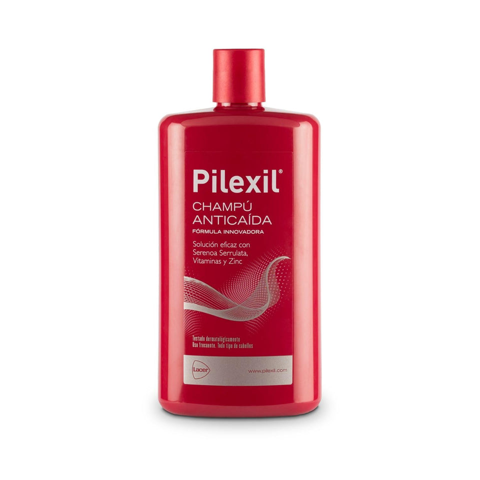 Pilexil front packaging showing label and 450 ml size, clear brand reassurance