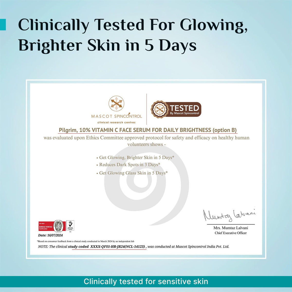 Pilgrim before and after concept showing improved skin radiance