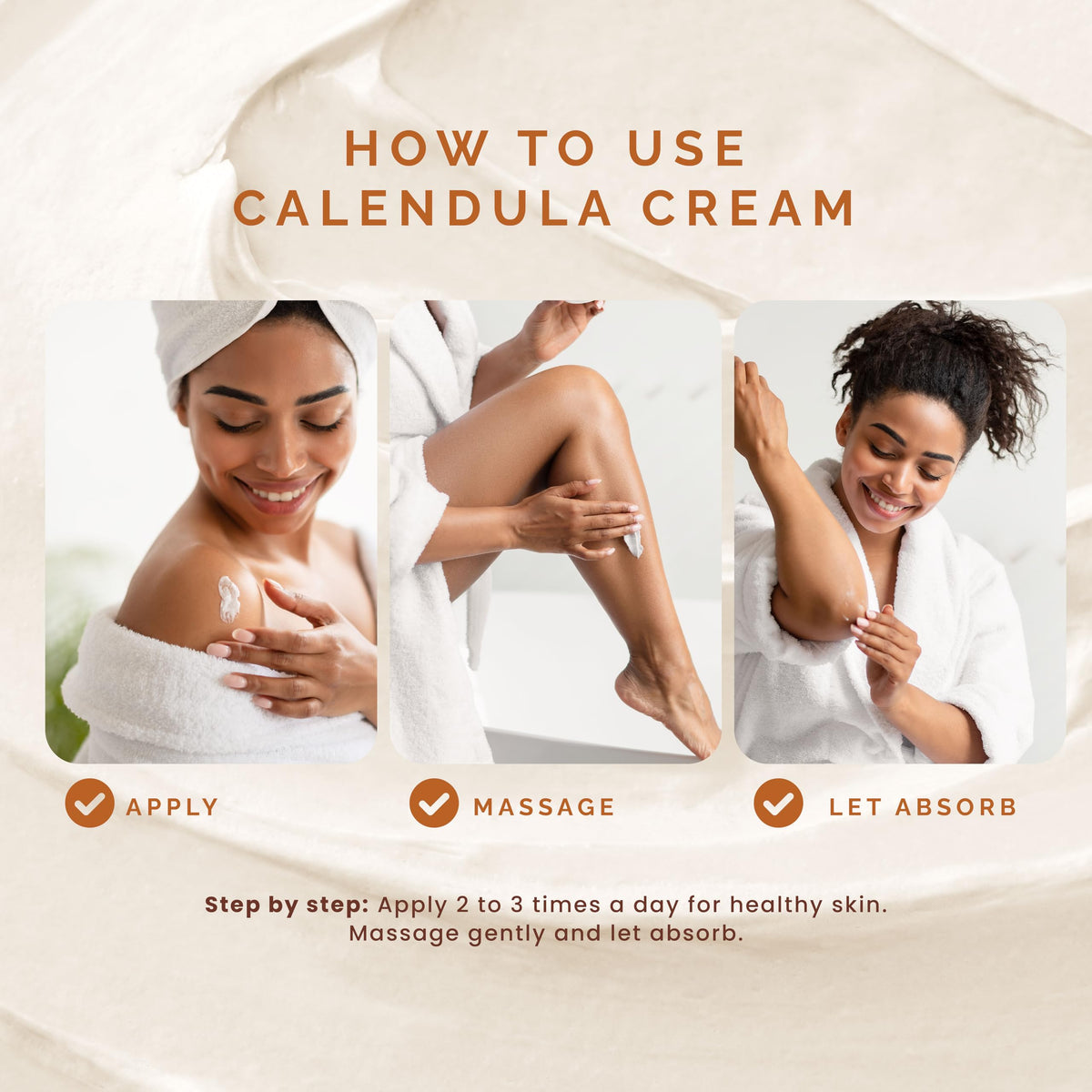 Pili Natural cream spread on elbow demonstrating targeted repair use
