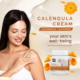 Pili Natural cream being applied to hands for fast soothing hydration