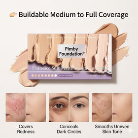 Pimby concealer applied under eye showing smooth coverage and brightening effect