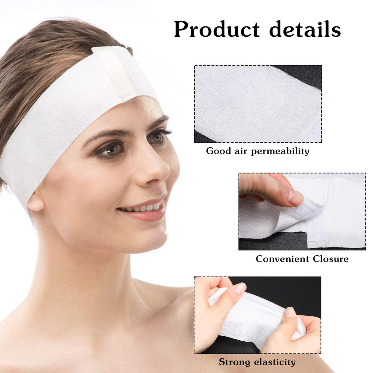 Pimoys headband worn during facial treatment keeping hair back