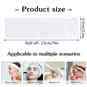 Pimoys stretched headband demonstrating elastic fit and comfort