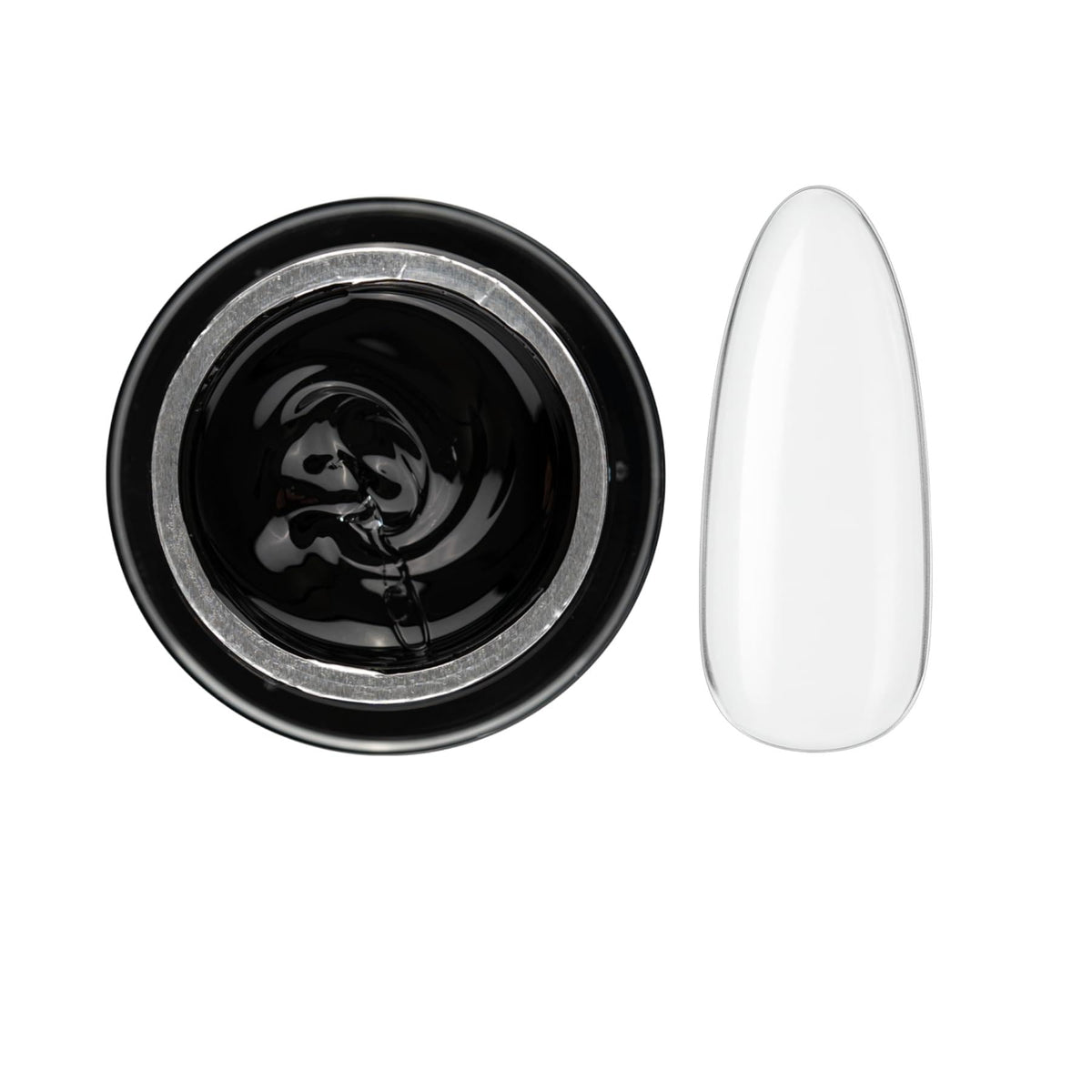 PINK MASK pot front view showing brand and clear gel, ideal for professional sculpting