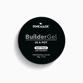 PINK MASK open pot showing dense gel consistency and rich pigmentation for professional use