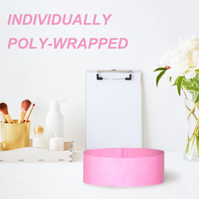 PINKXHY individually wrapped headband ready for single use and hygienic convenience