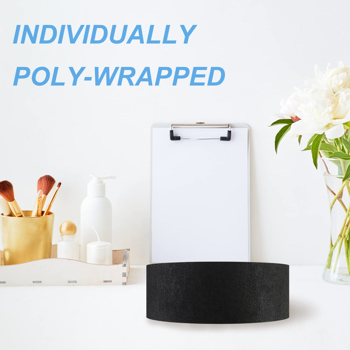 PINKXHY single individually wrapped headband emphasizing hygiene benefit