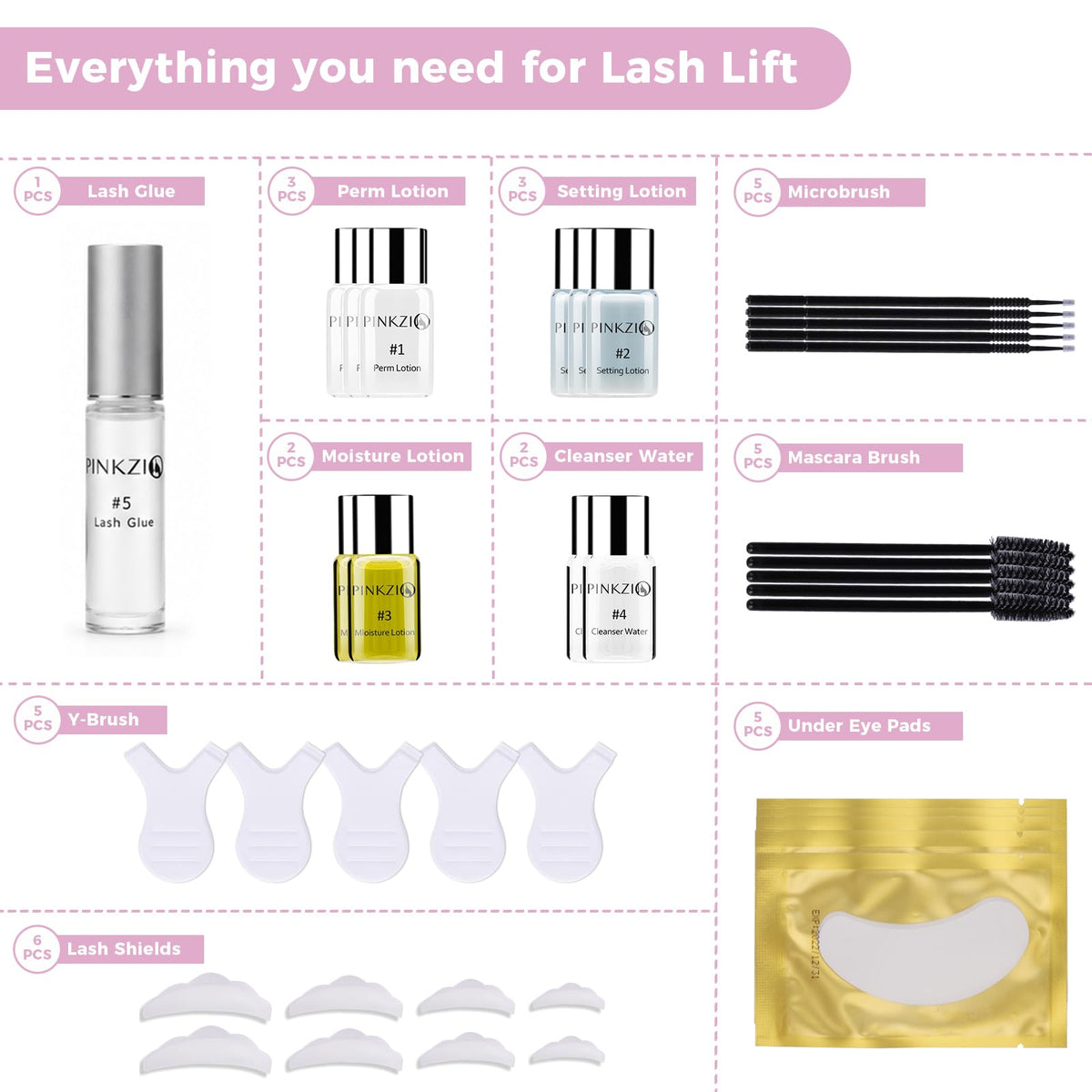 PINKZIO lash lift application in salon showing professional technique and efficiency