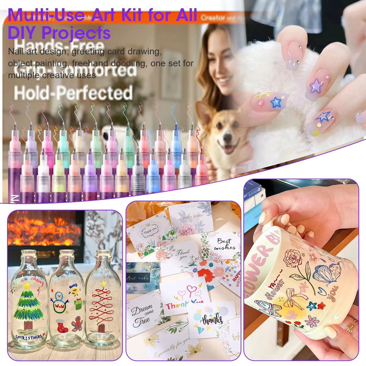 Pintada lifestyle party glow showing glow-in-the-dark stickers creating night impact