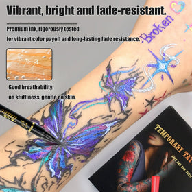 Pintada open kit displaying pens and reusable stencils for easy creative setups