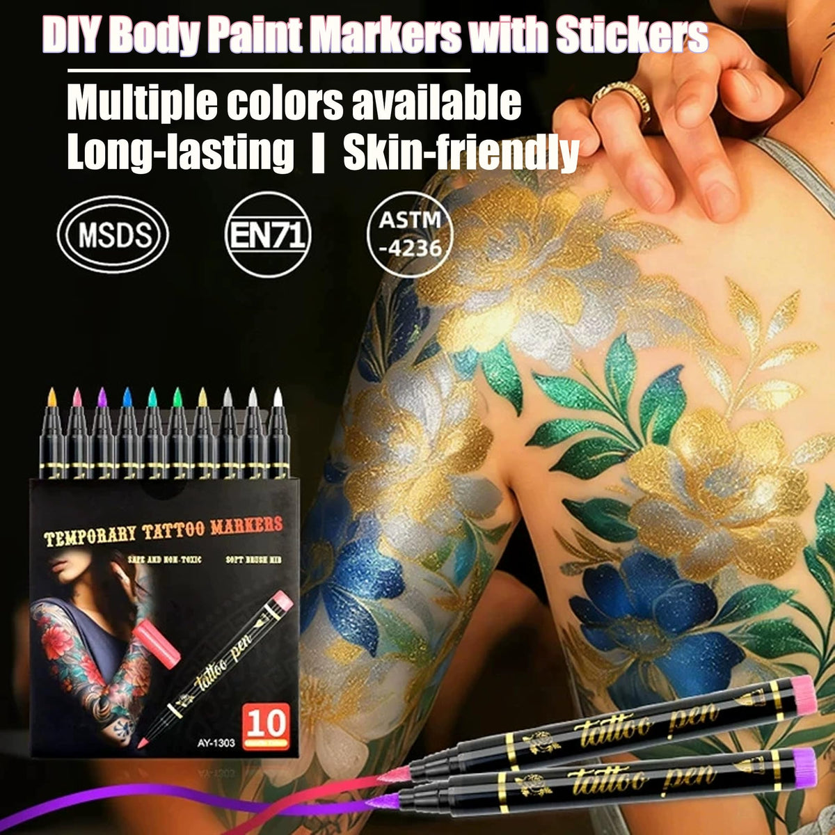 Pintada stencil sheet detail highlighting reusable shapes for consistent tattoo motifs