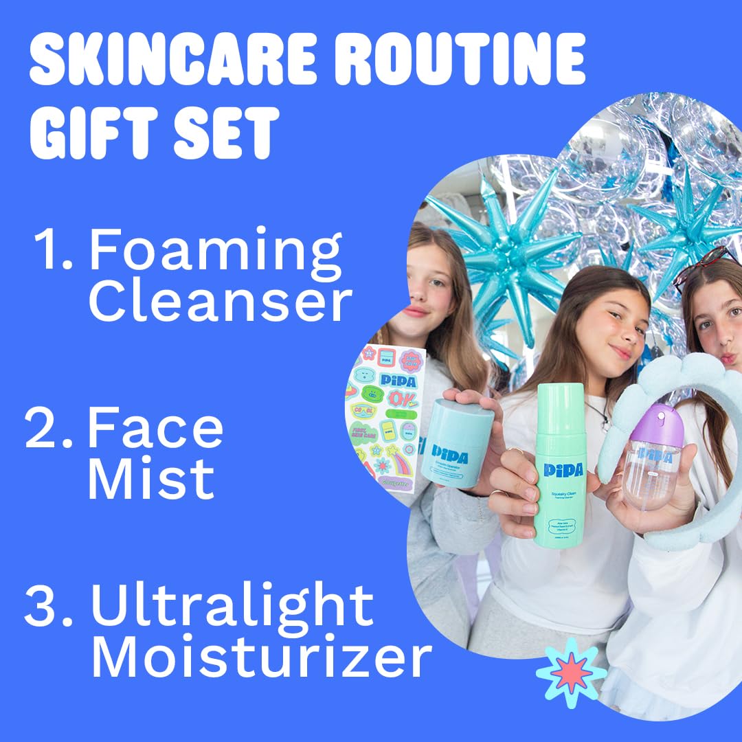 Pipa foaming cleanser pump dispensed, demonstrating gentle bubble texture for clean skin