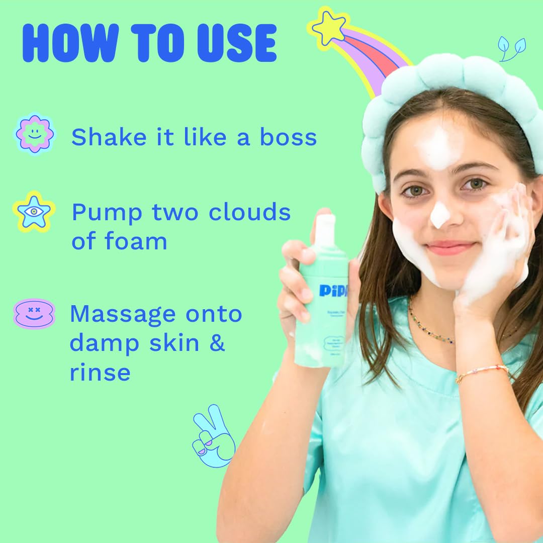 Pipa bottle in hand showing 3.4 fl oz scale for travel-ready size