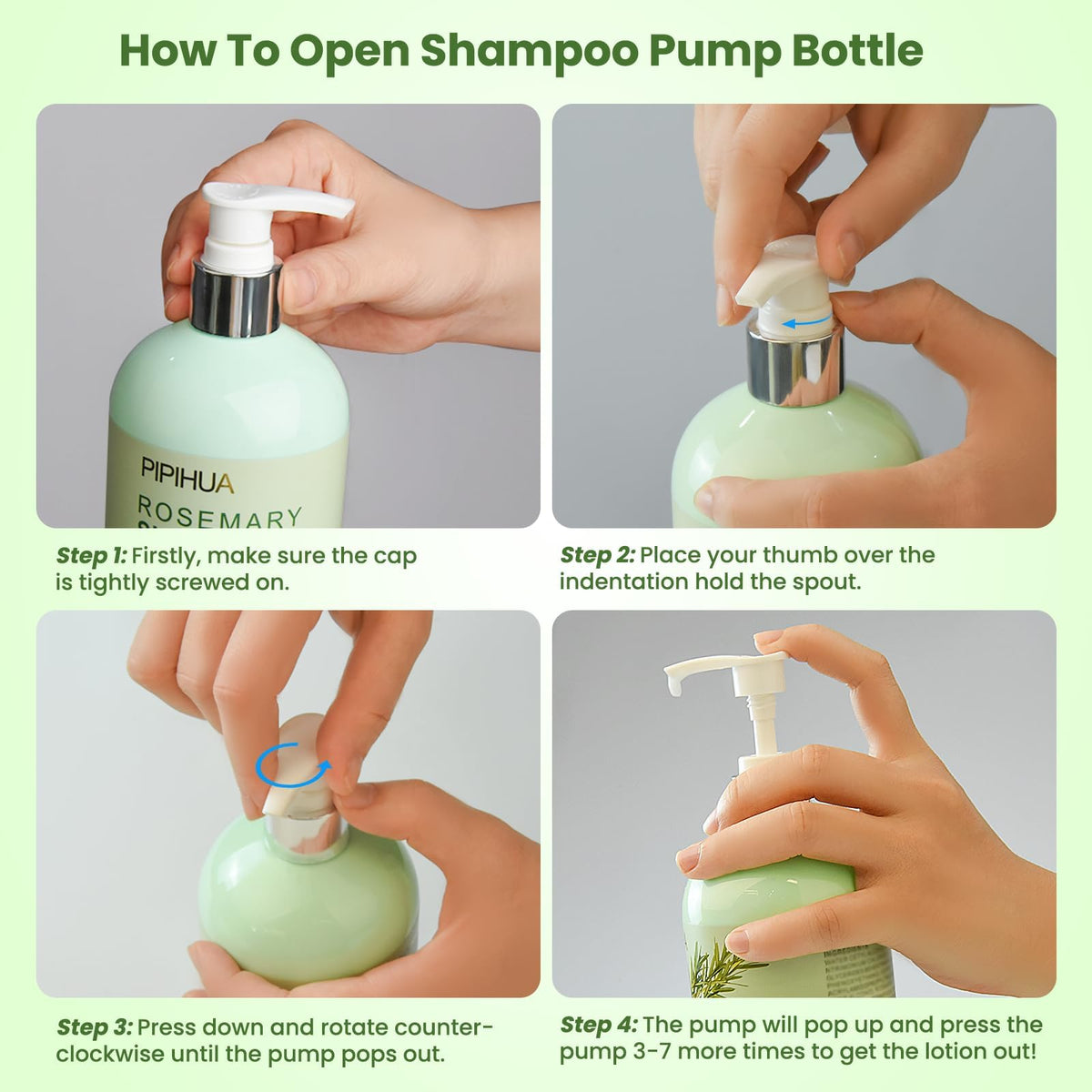 PIPIHUA bottle placed with fresh rosemary highlighting botanical actives