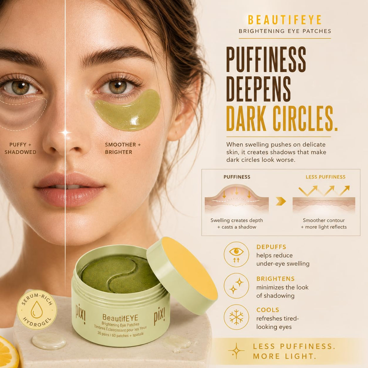 Pixi ingredient bottle with Vitamin C to highlight brightening benefit