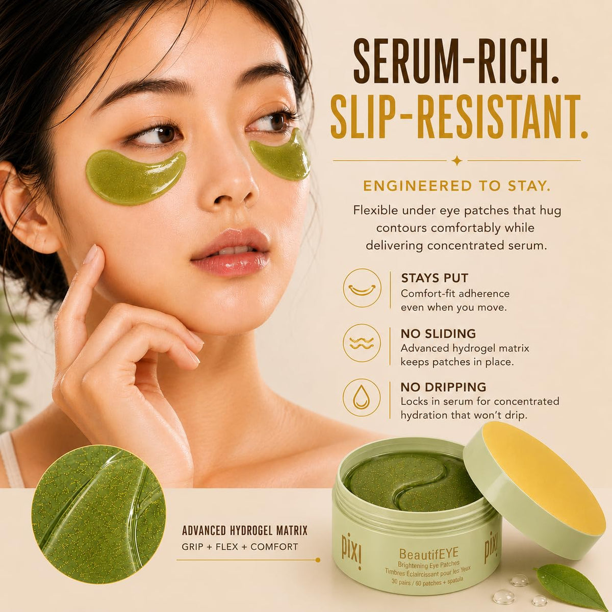 Pixi product label close-up listing key actives for informed shoppers