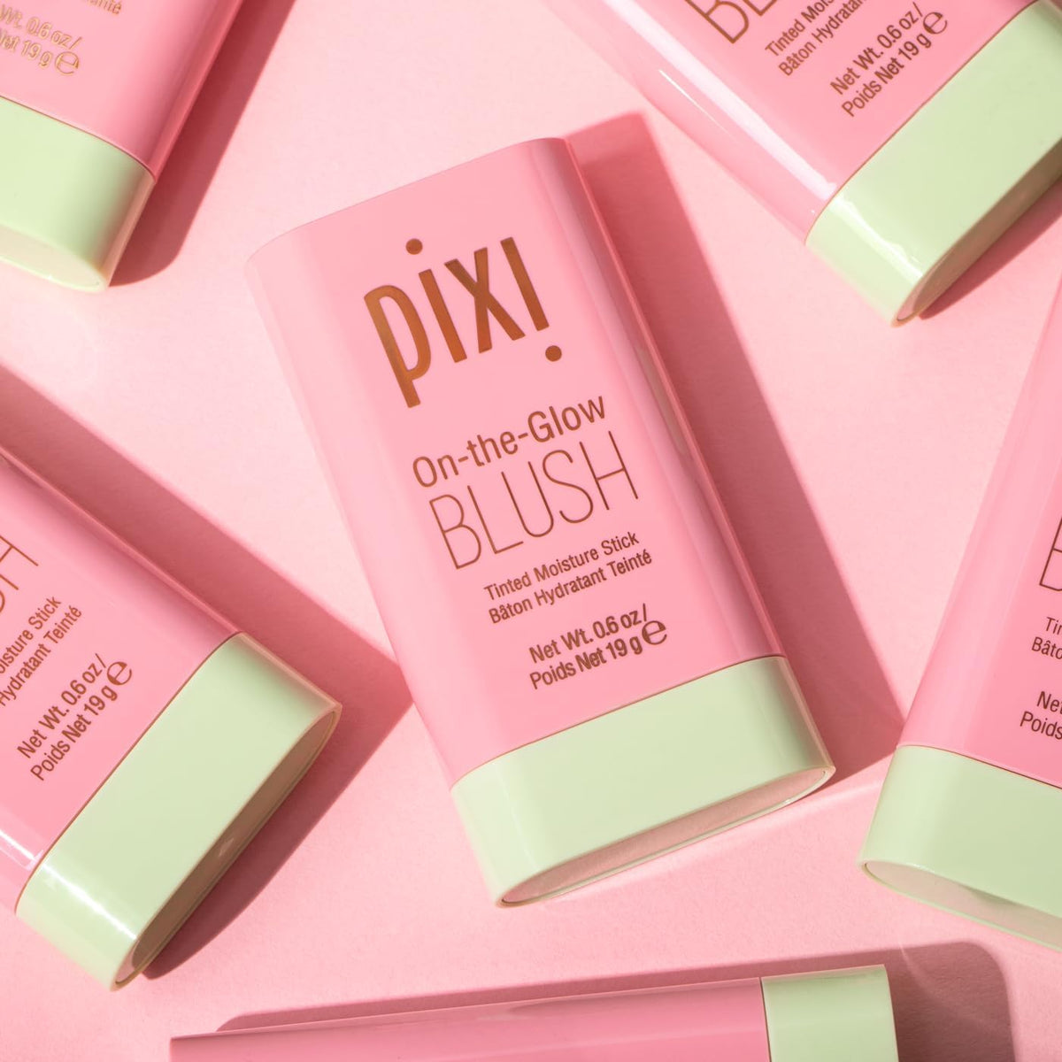 Pixi being applied to cheek illustrating natural dewy color and quick blending benefit