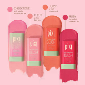 Pixi used on lips showing multi-use convenience and hydrated tint in one product
