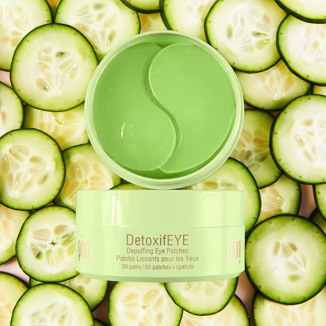 Pixi DetoxifEYE open box with visible stacked hydrogel patches