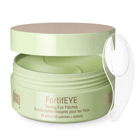 pixi front packaging showing FortifEYE 60 patches and product benefits