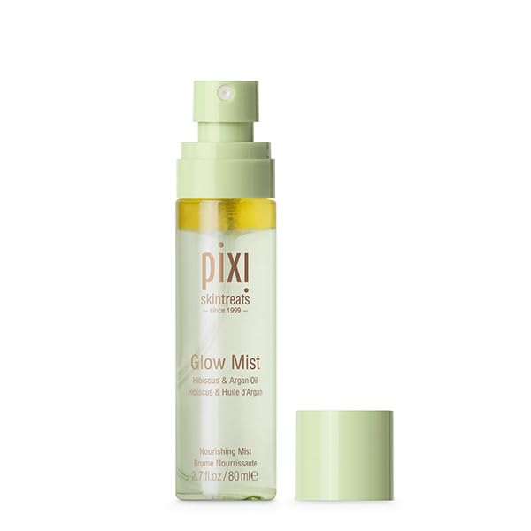 Pixi Glow Mist inside a makeup bag for on-the-go hydration and glow