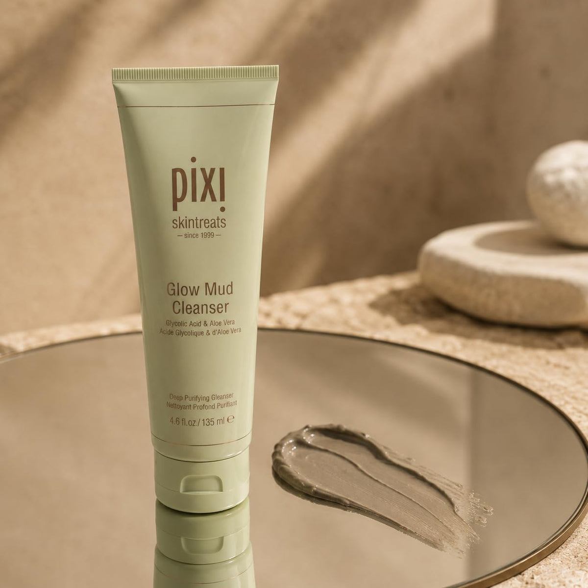 Pixi skin after rinse showcasing brighter, refreshed appearance