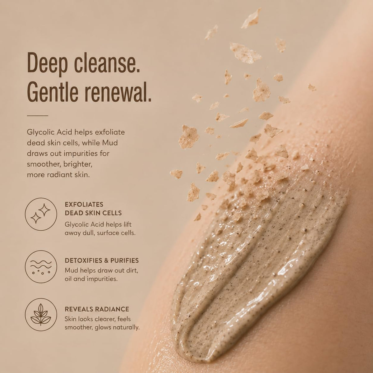 Pixi ingredient label close-up highlighting glycolic acid content