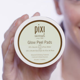 Pixi ingredient label close-up emphasizing glycolic acid and soothing agents